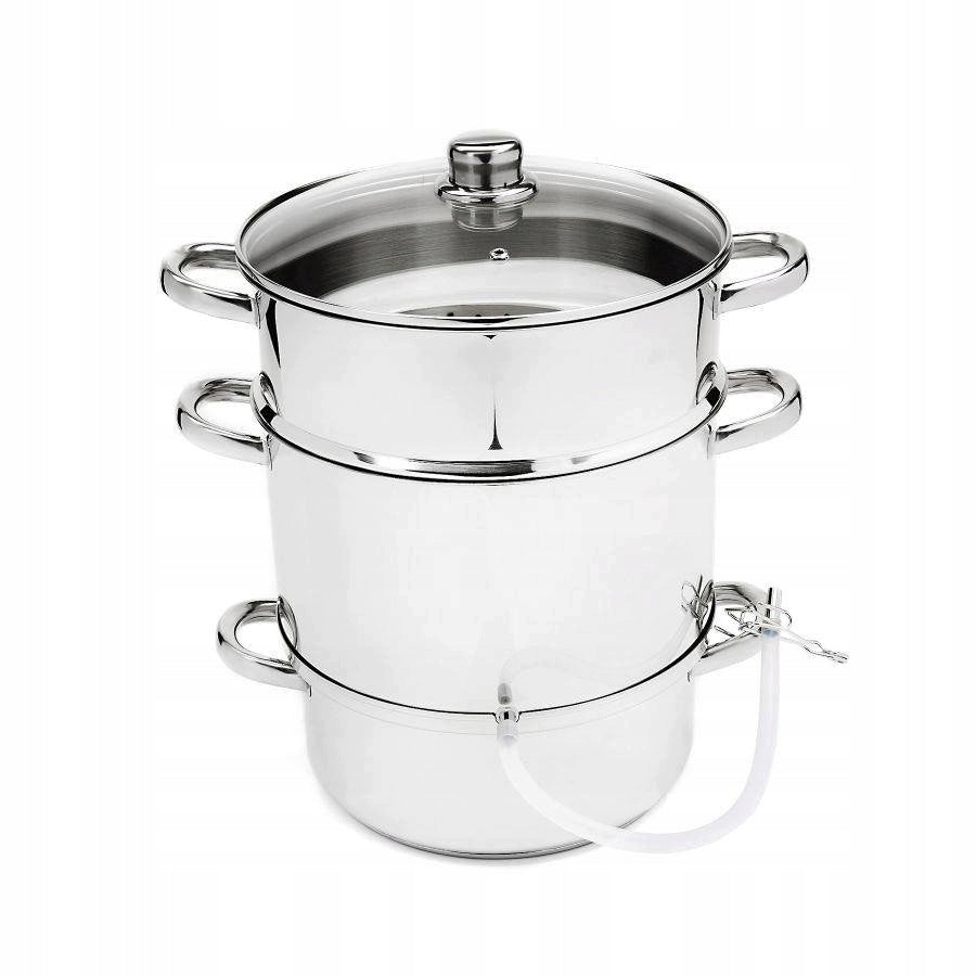 Juicer Steam Pot Steamer FLORINA 8 Liters CN MIDI Induction Inox