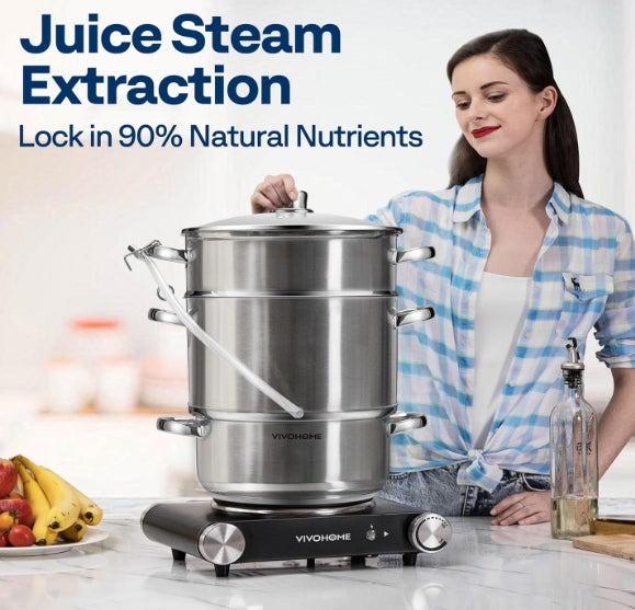 Juicer VIVOHOME stainless steel 9 l for fruit Manufacturer code B08DKHH1KK