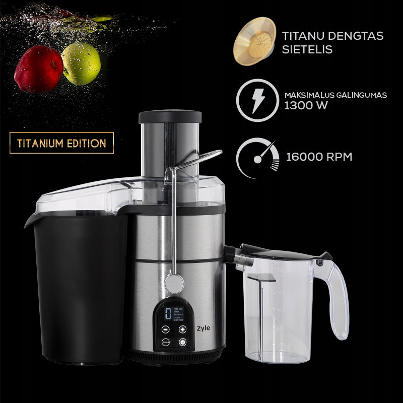 Juicer Zyle 1300W Titanium Hole XL 5 Gears Packaging status original