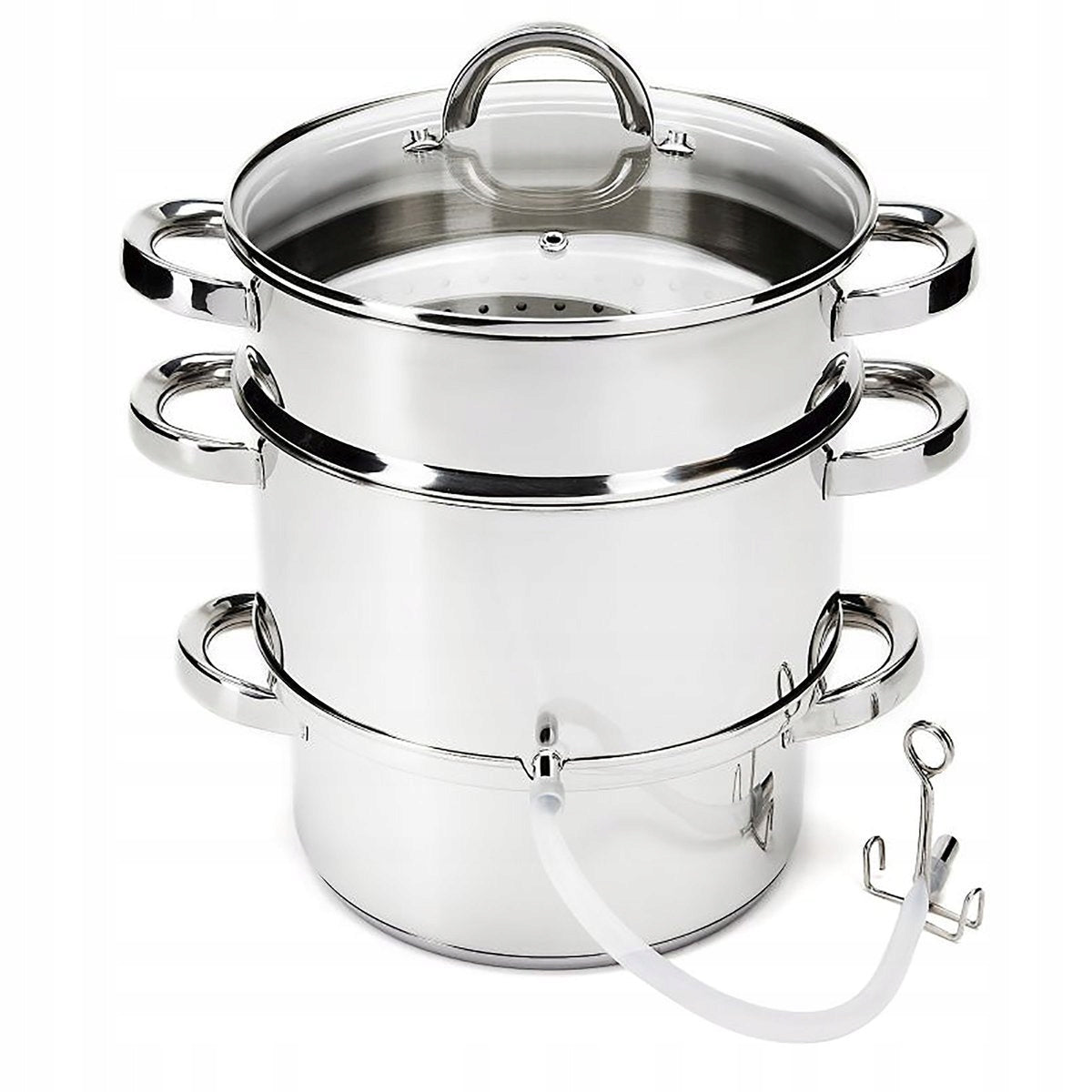 Juicer juice pot Florina 8 l stainless steel induction grey