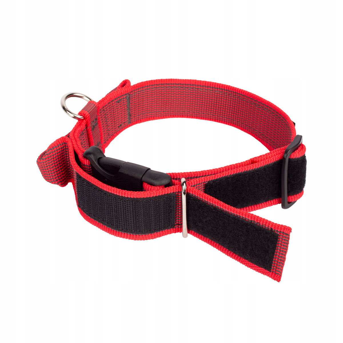 Julius K9 ColorGray collar with handle 40 mm RED reinforced Manufacturer code 100HA-K-R-15-P