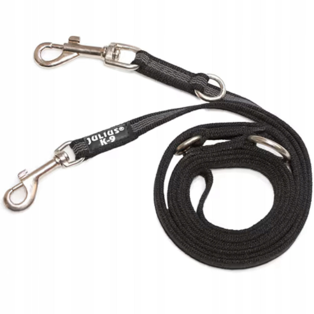 Julius K9 Supergrip Leash 2x220cm Black