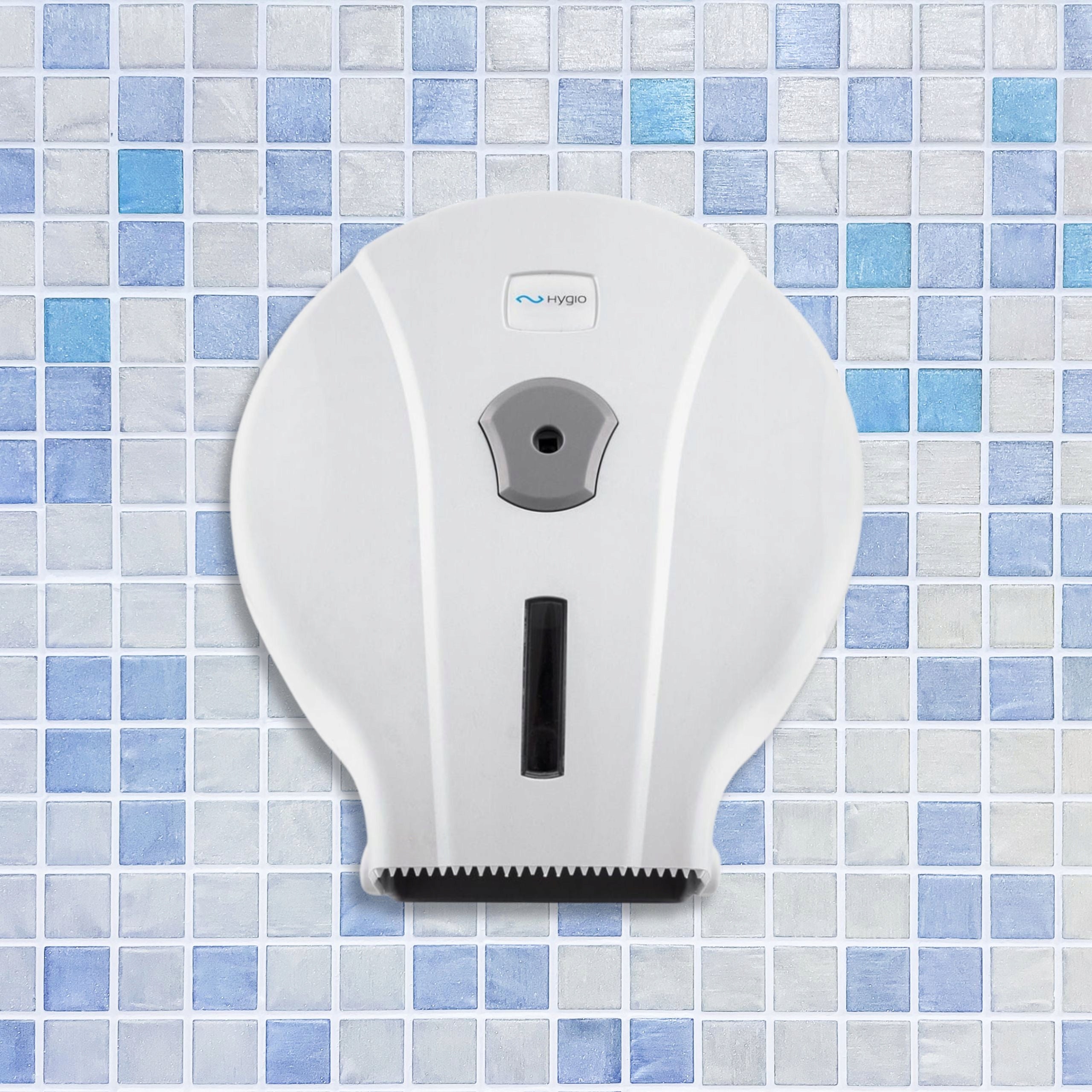 Jumbo Paper Dispenser Container White Public Toilet Office Restaurant Brand Hygio