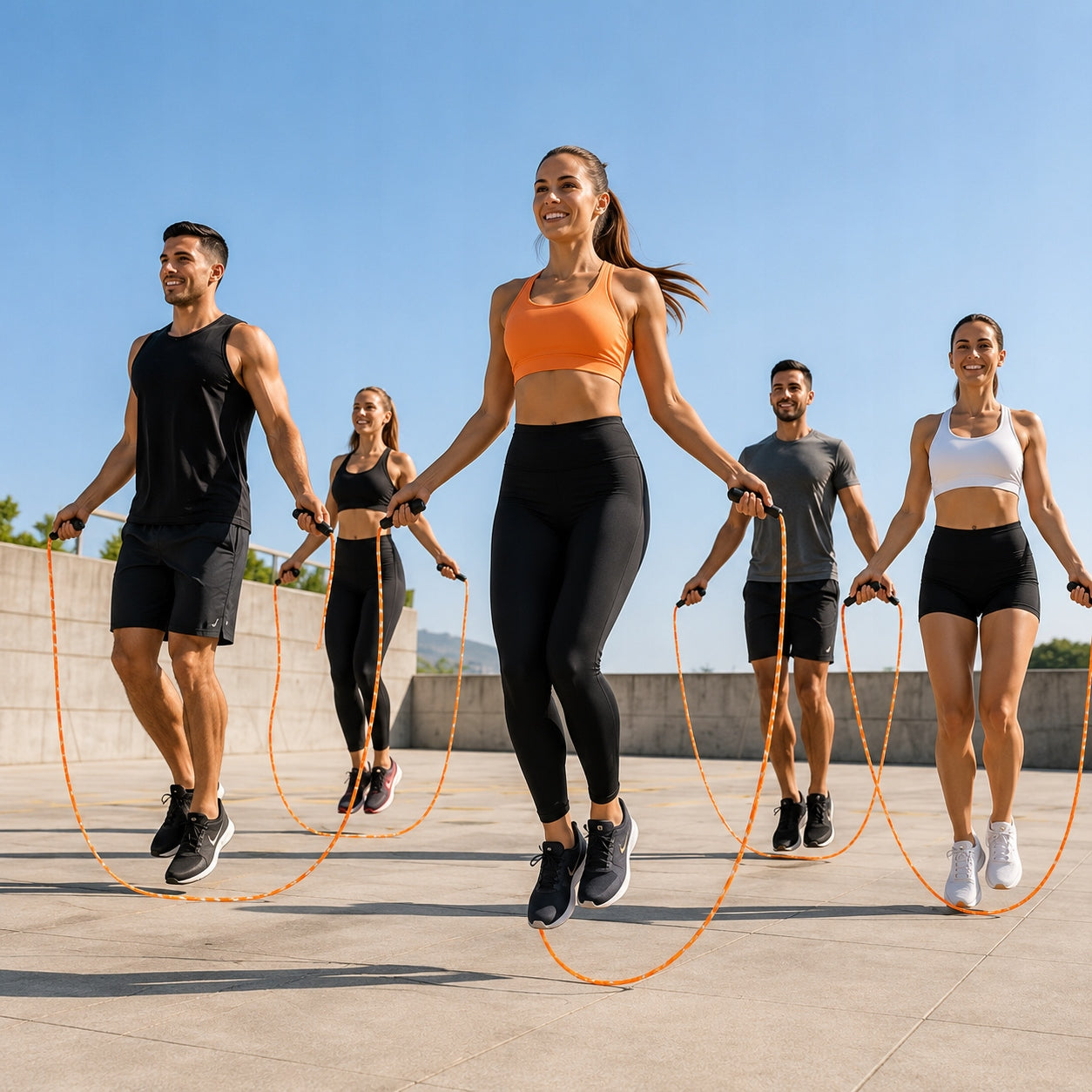 Jump Rope 5 m Orange Training Fitness String For Exercise Manufacturer code TY-101318