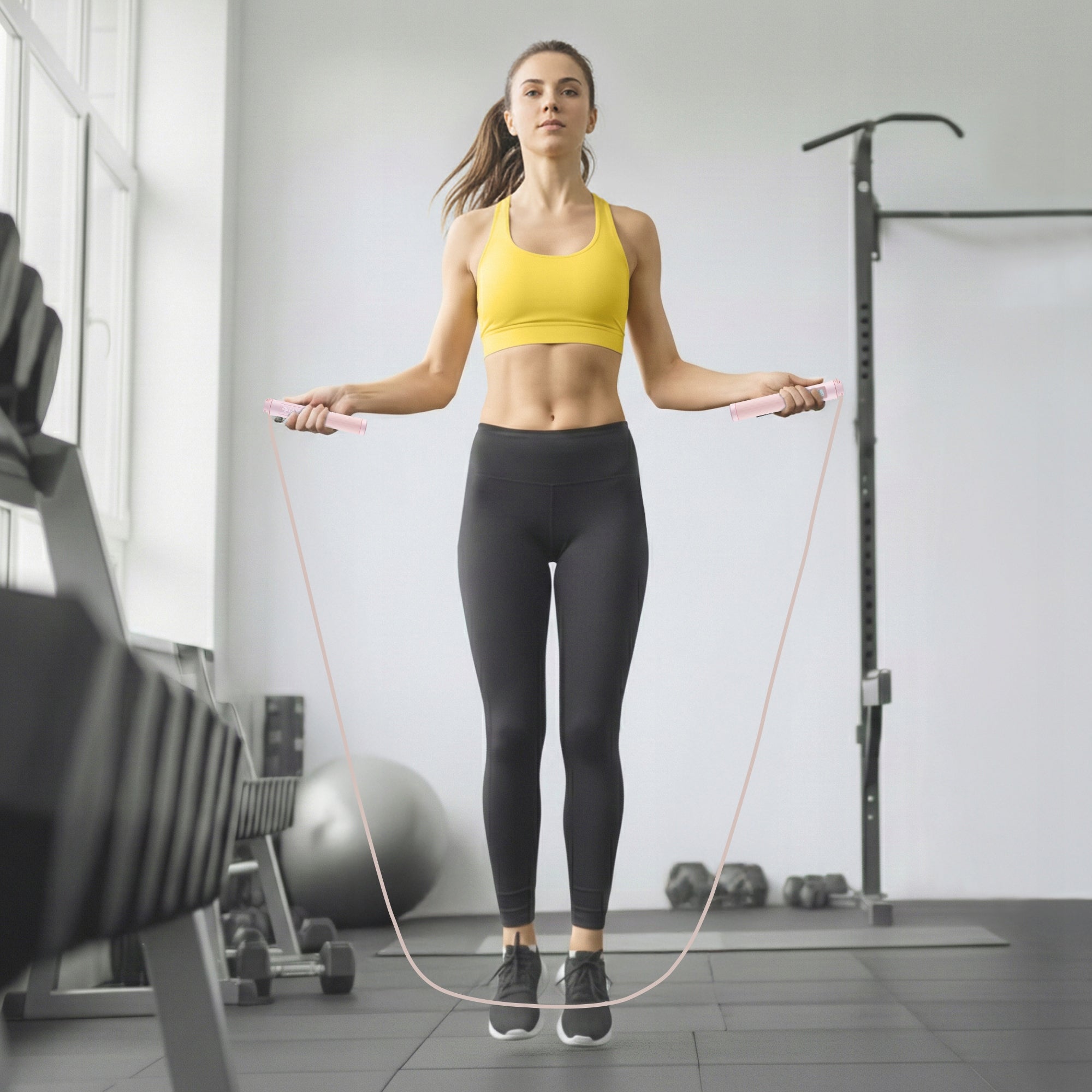 Jump Rope Adjustable With Counter Wireless Balls Calorie Display Manufacturer code Skakanka treningowa z wyświetlaczem