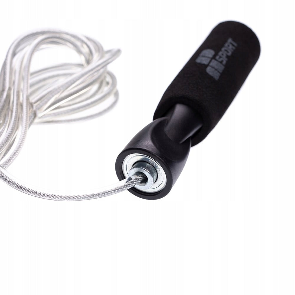 Jump Rope MP SPORT Crossfit Steel Bearings 3m Boxing Fitness Adjustable Color black