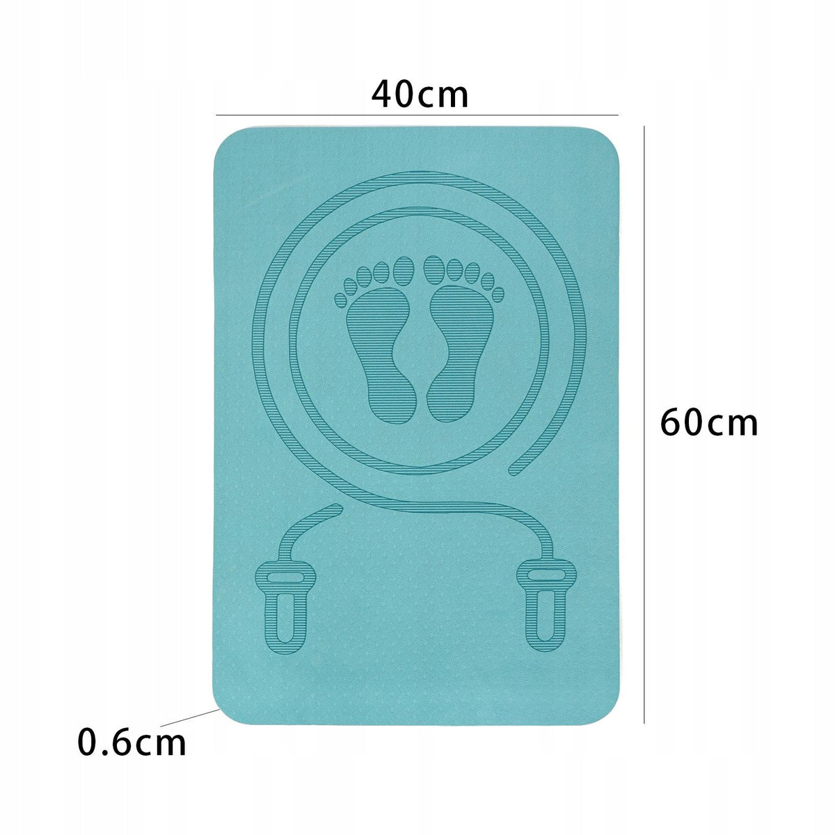 Jump Rope Mat, Jump Rope Pad, Shock absorbing, Extra Thick, 0.6 thick Packaging status original