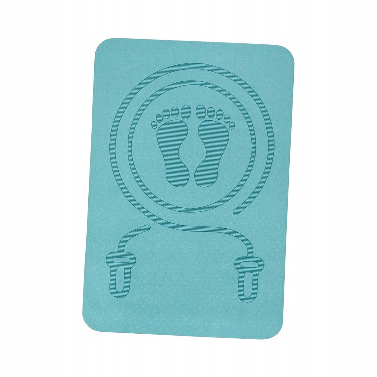 Jump Rope Mat Protects Floor and Rope 8mm Thick Non Slip for Home Gym Blue Packaging status original