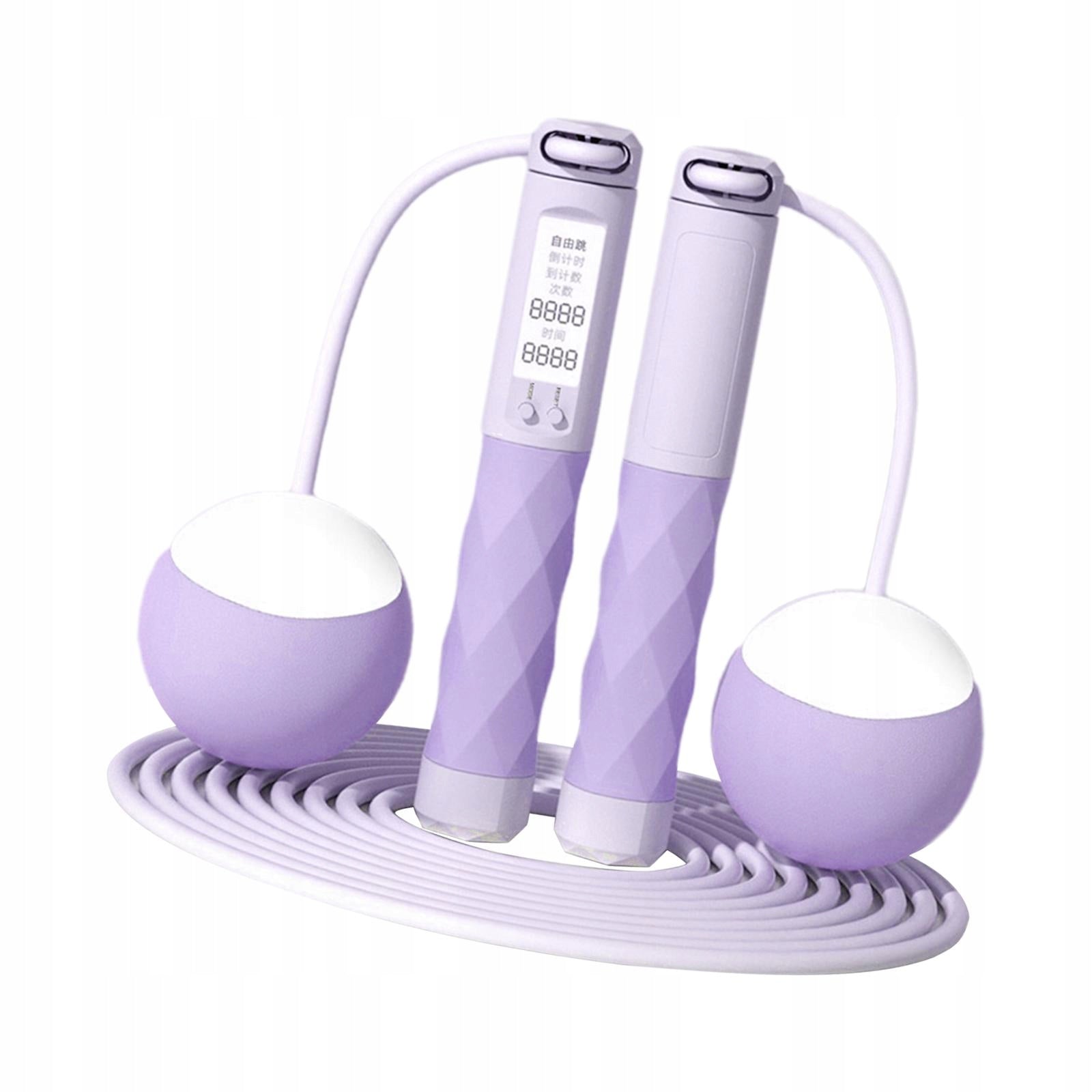 Jump Rope Skipping Rope Weighted Handle Jumping Rope Professional purple Brand no brand