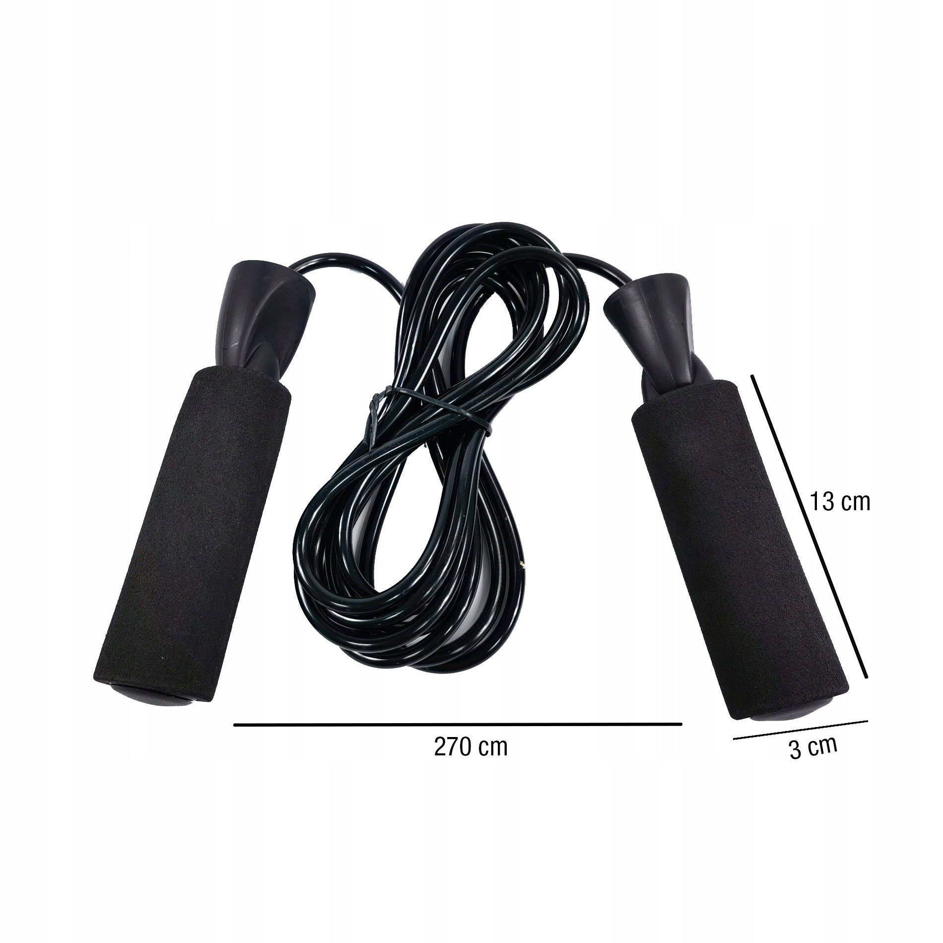 Jump Rope Training With Bearings 2,7m PVC Foam Handles Fitness Box Manufacturer code SP5061