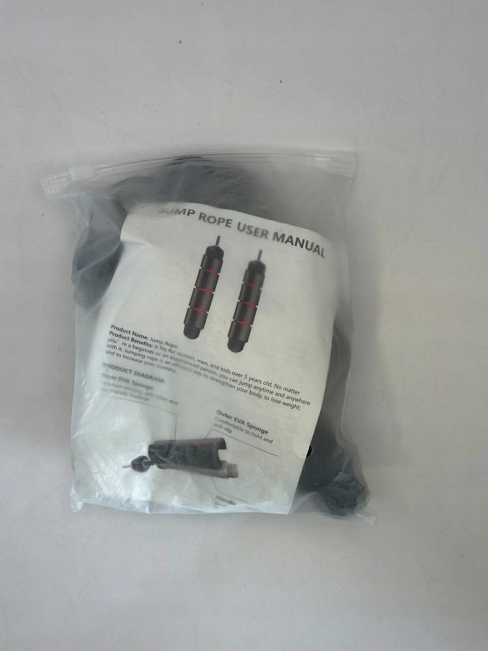Jump Rope black super light adjustable length Brand Care Life