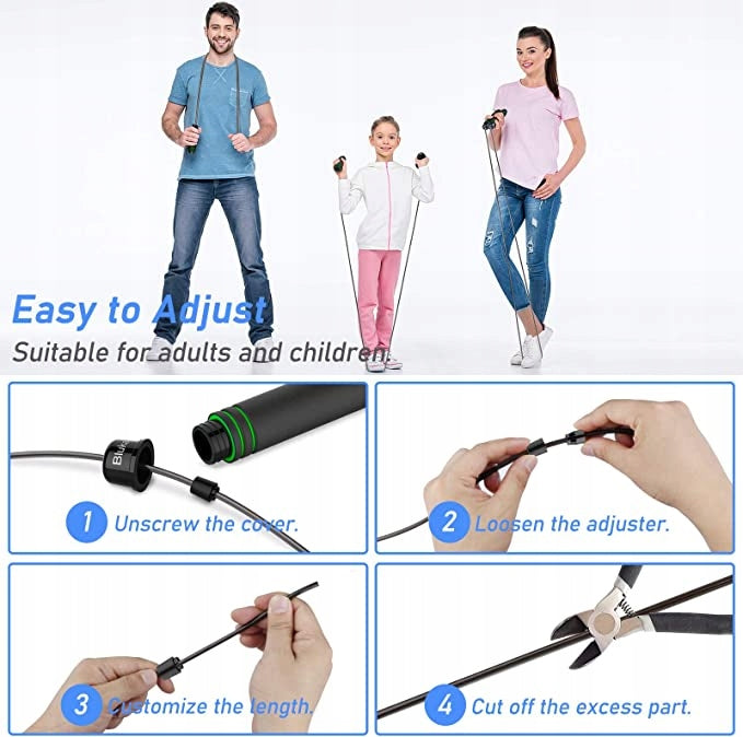 Jump rope 2,8M black and red Brand no brand