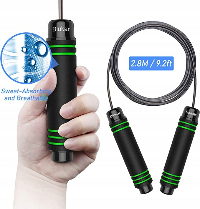 Jump rope 2,8M black and red Color black