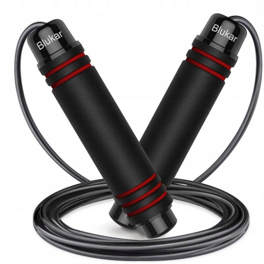 Jump rope 2,8M black and red