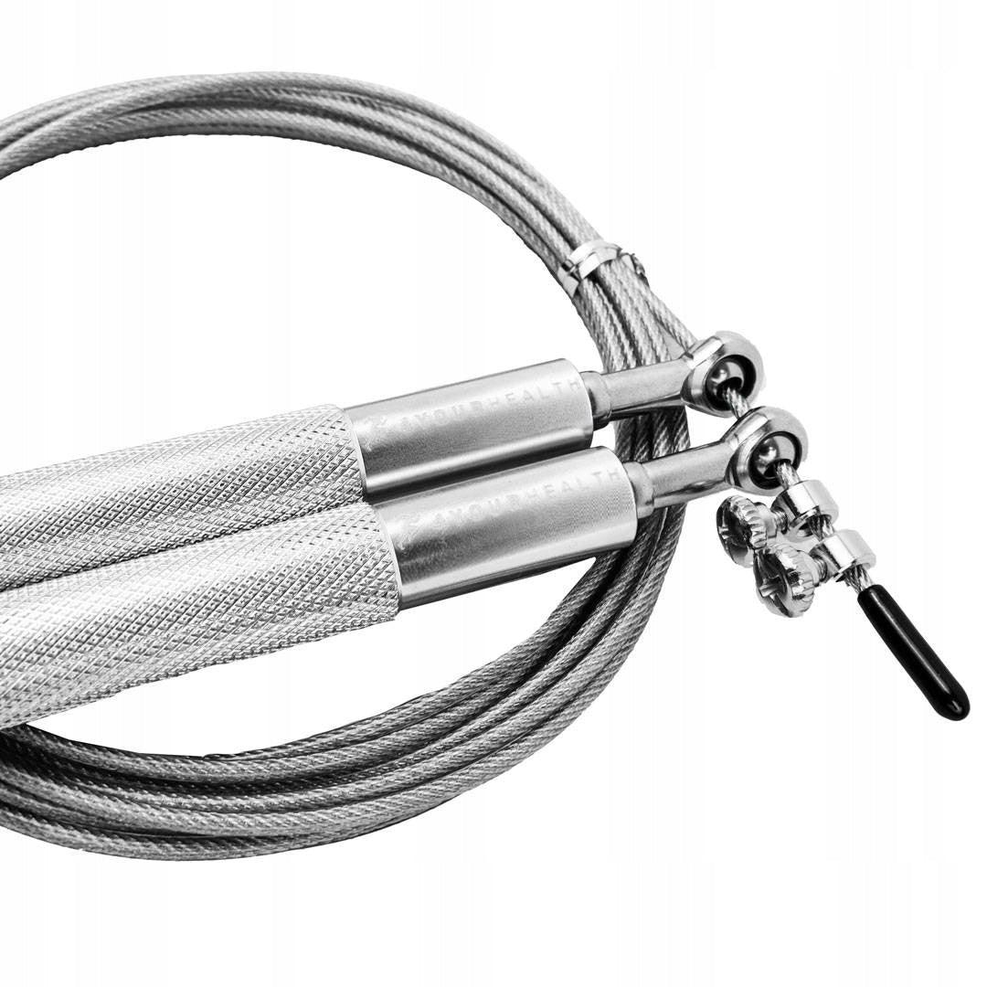 Jump rope 4yourhealth boxing metal bearing 3m silver EAN (GTIN) 5904169440224