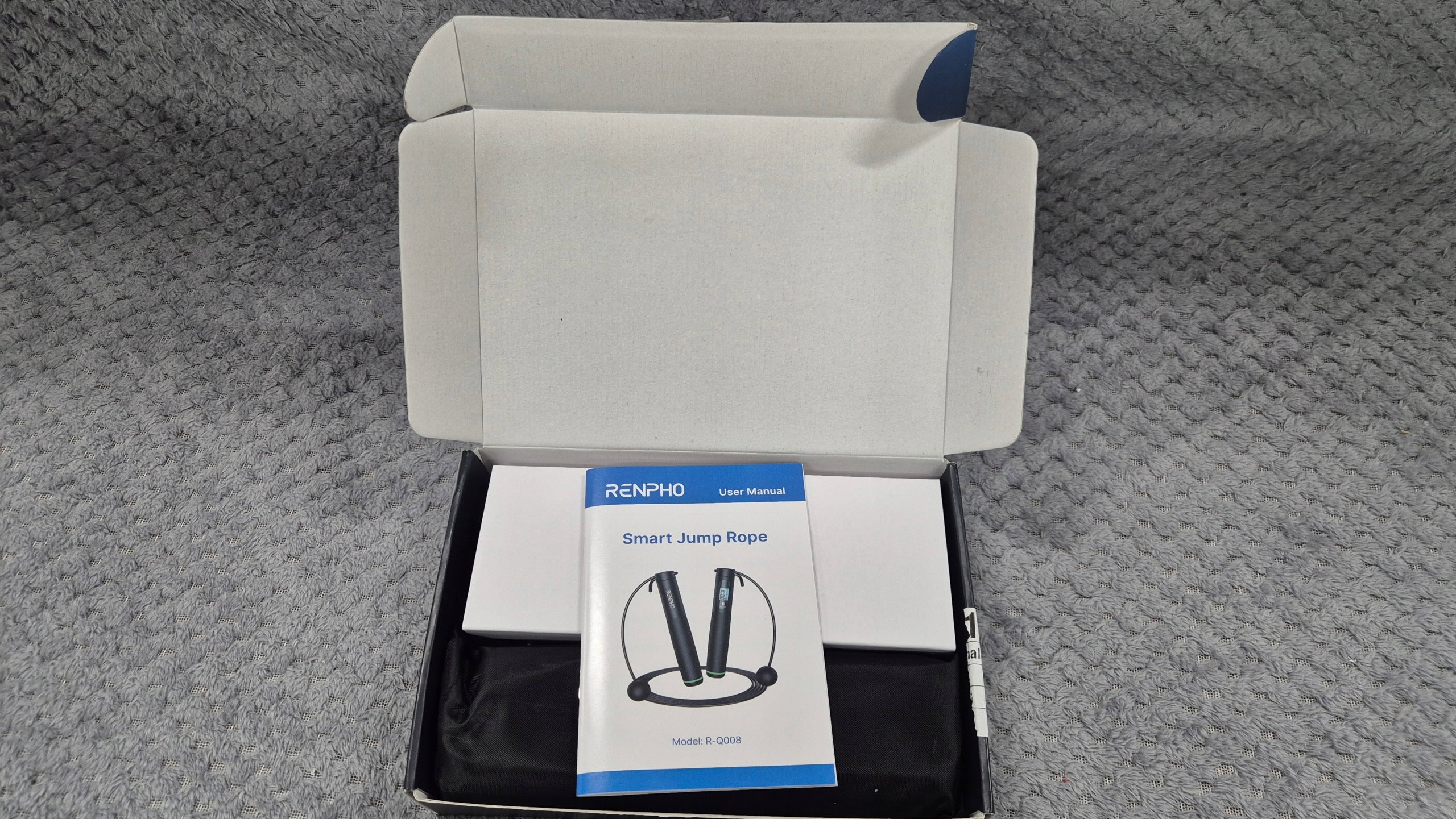 Jump rope Renpho smart Bluetooth App adjustable with counter Manufacturer code W4CPAUI6BV