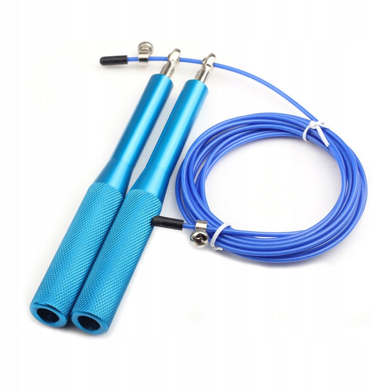 Jump rope Steel with bearings, Adjustable - CROSSFIT Blue Rope length 300 cm