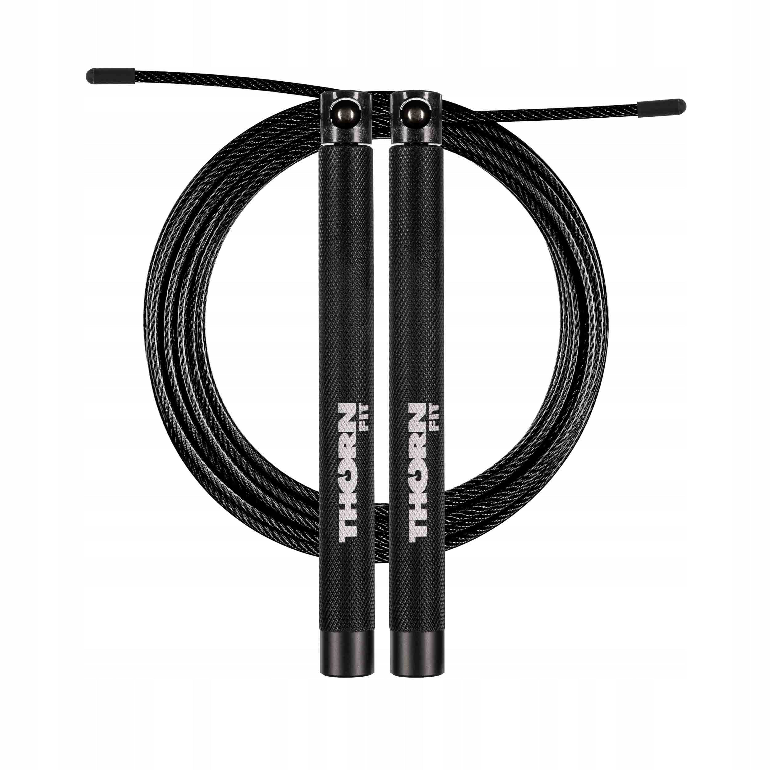 Jump rope THORN FIT Speed Rope ULTRA 4.0 BLACK Color black