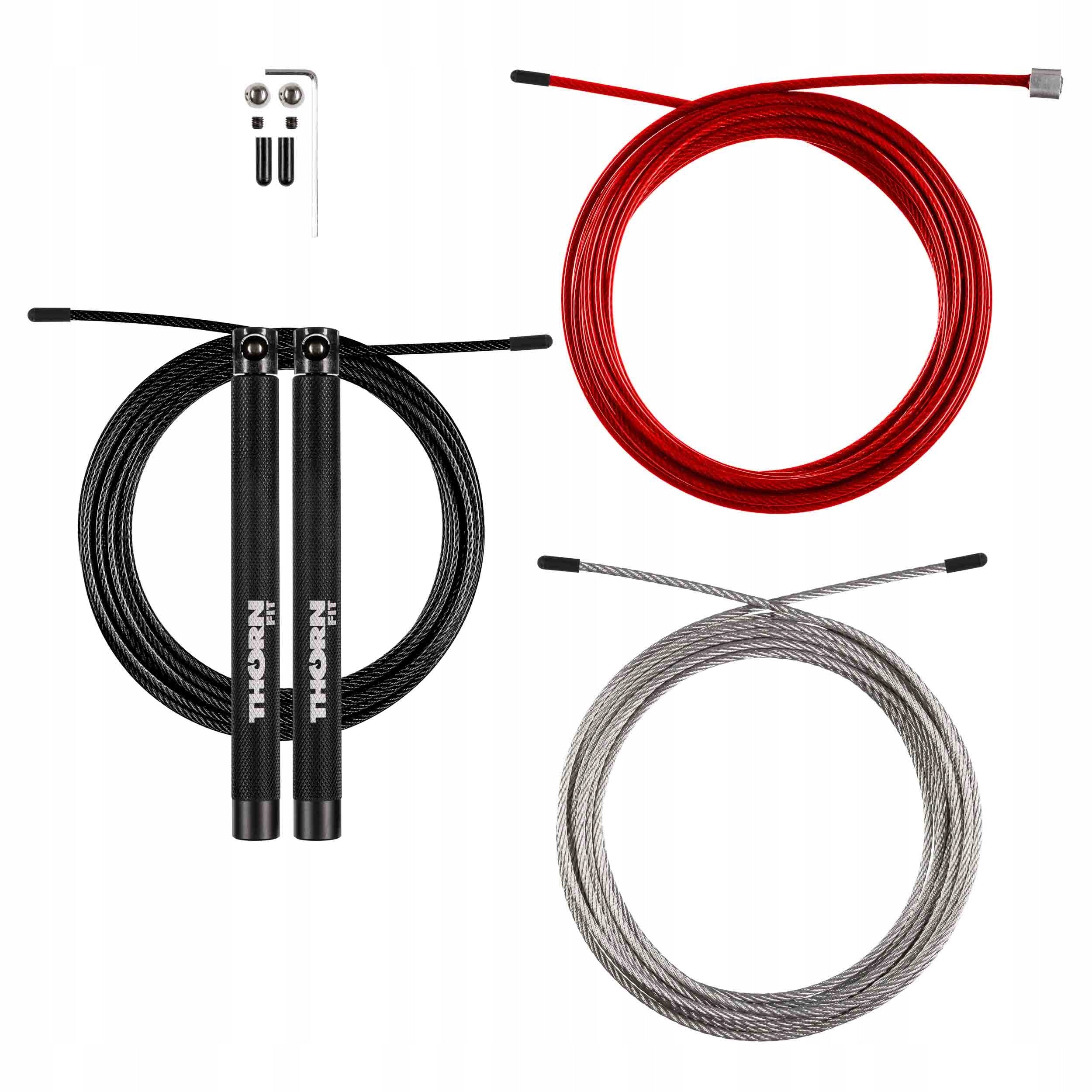 Jump rope THORN FIT Speed Rope ULTRA 4.0 BLACK
