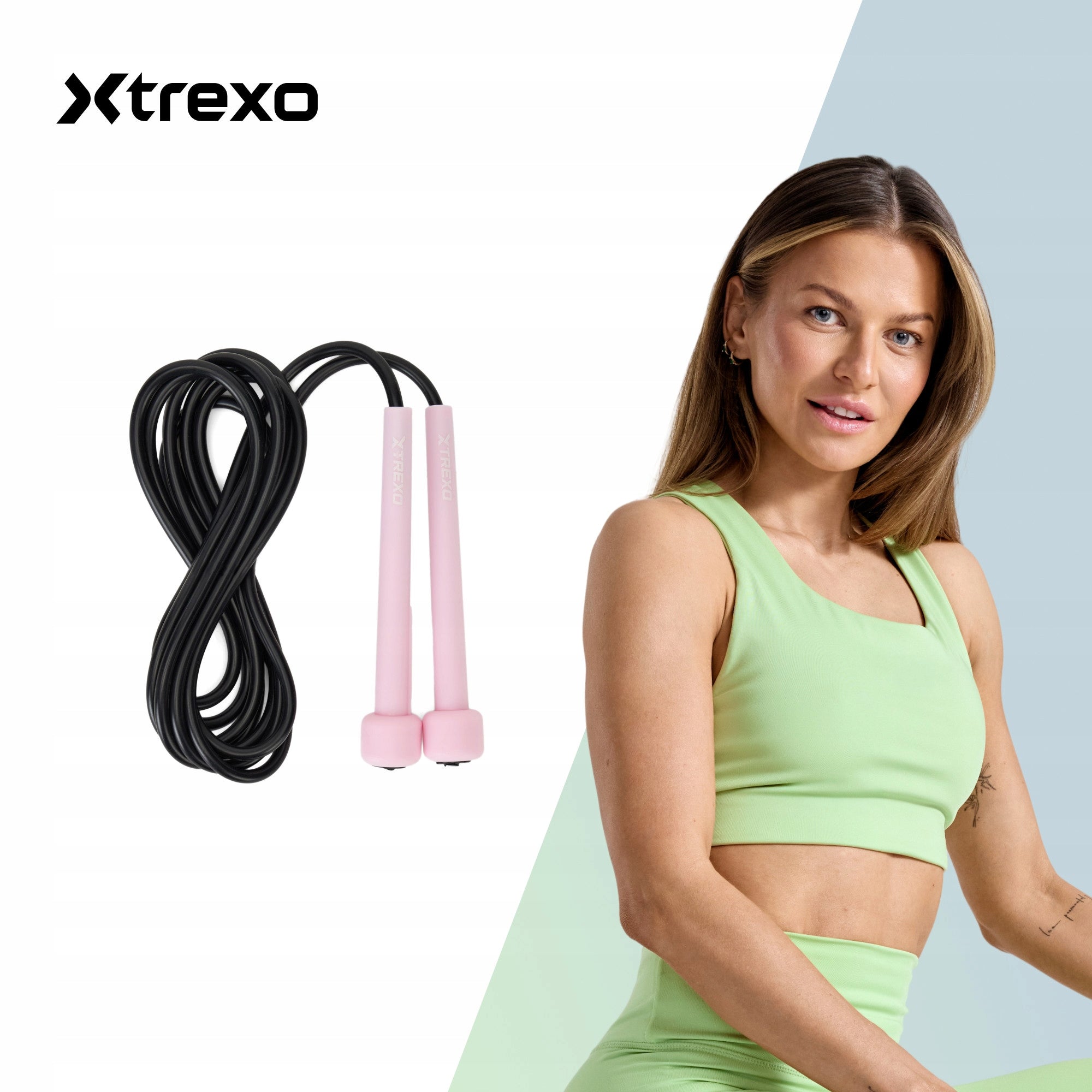 Jump rope XTREXO Basic purple LENGTH ADJUSTMENT TRAINING CARDIO FITNESS Manufacturer code TXO-B4Z059-VT