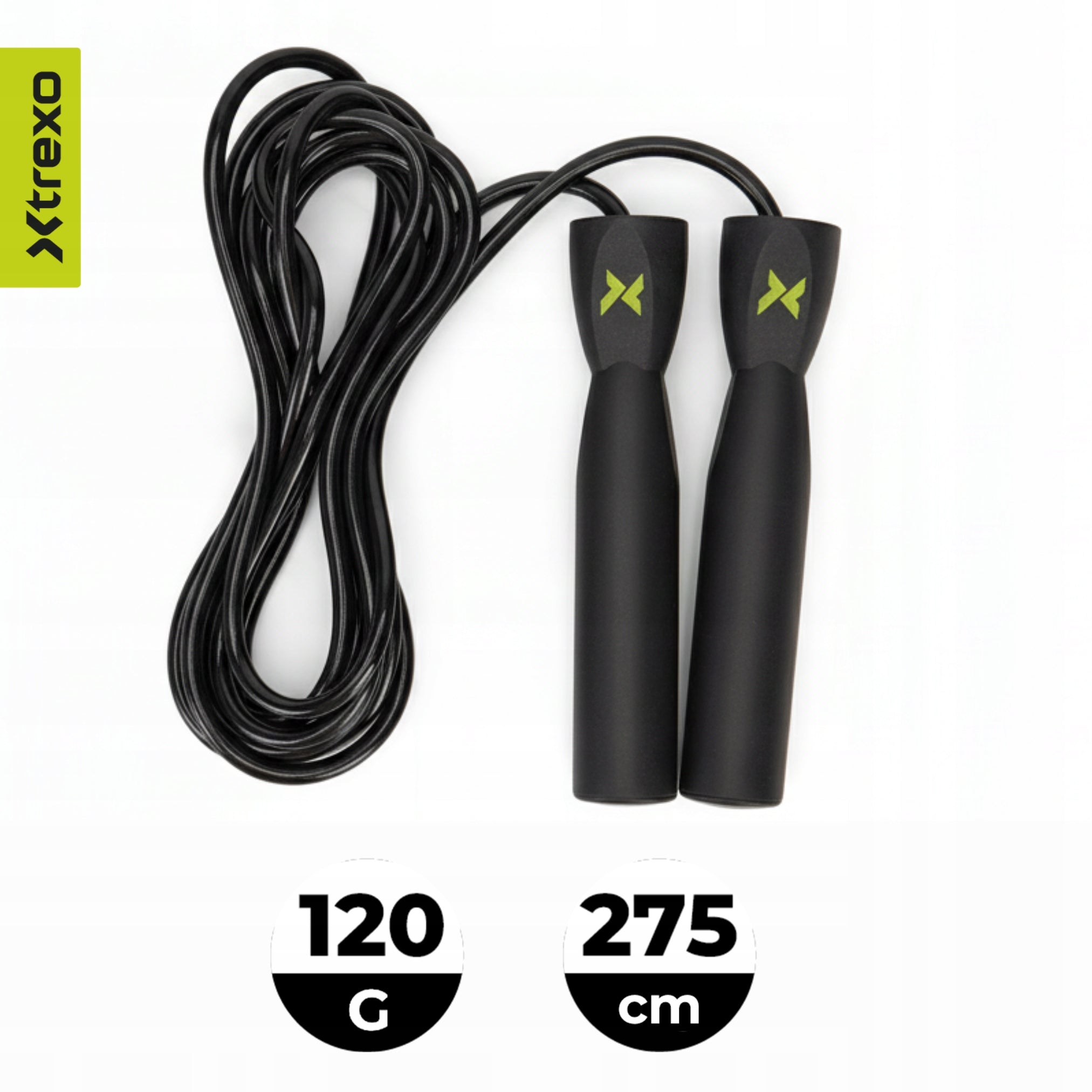 Jump rope XTREXO boxing Basic black HIGH QUALITY FAST BURNING Brand Xtrexo