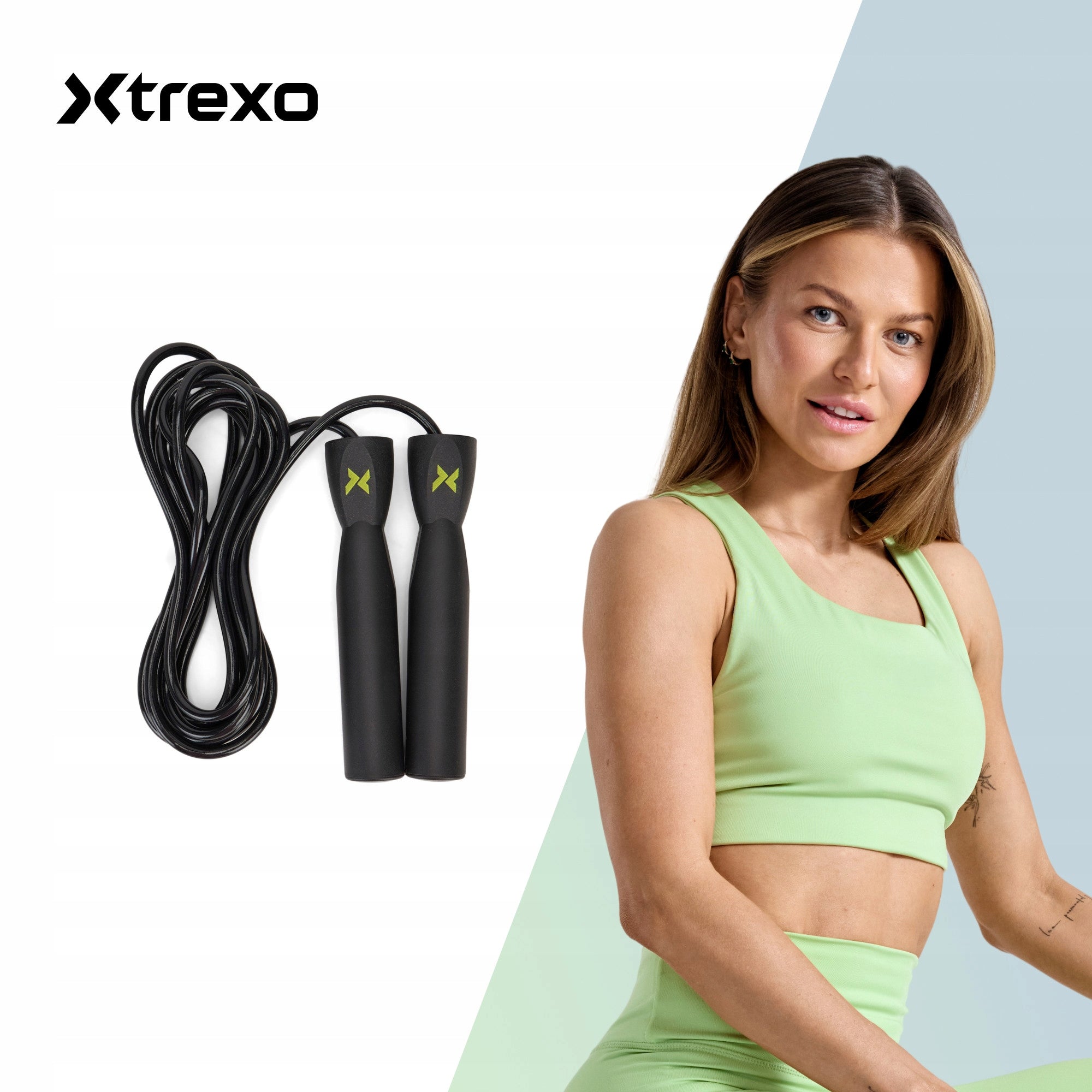 Jump rope XTREXO boxing Basic black HIGH QUALITY FAST BURNING Manufacturer code TXO-B4Z063-BK