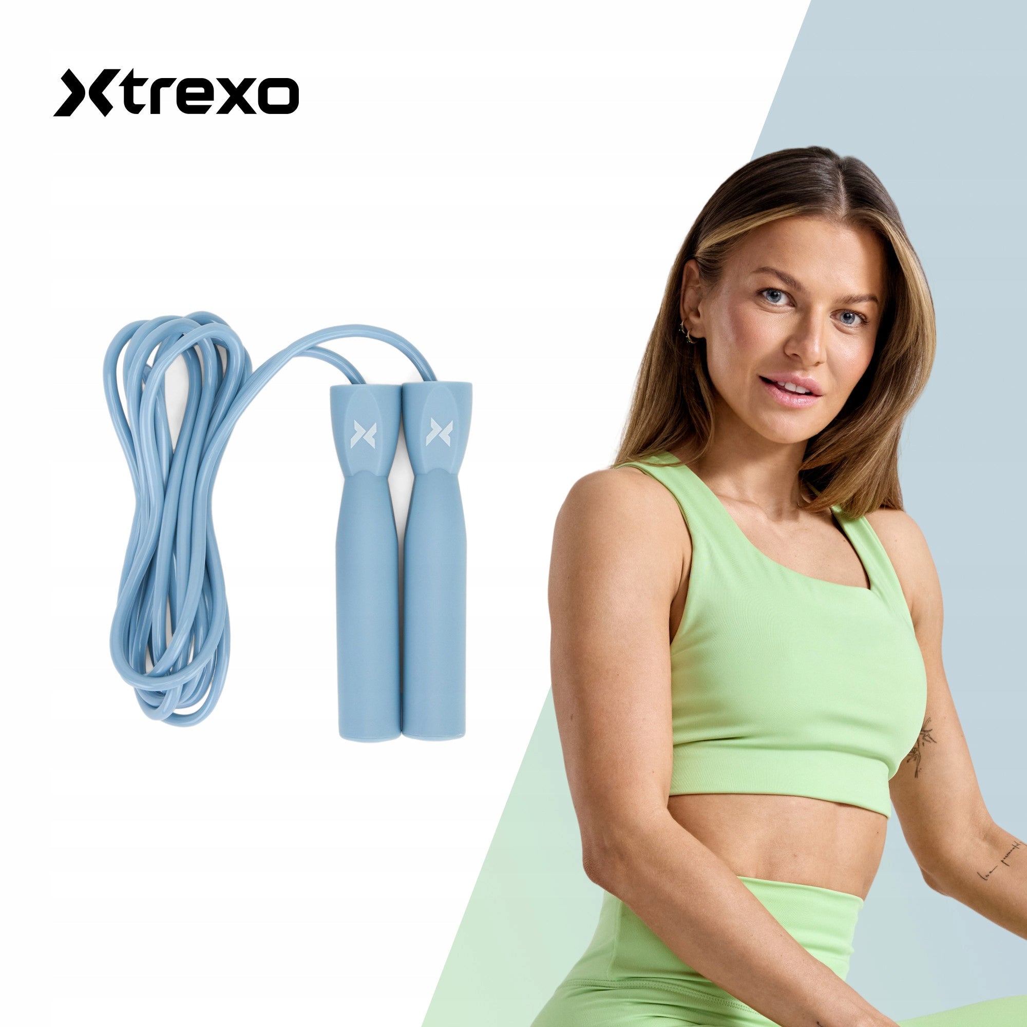 Jump rope XTREXO boxing Basic blue OS HIGH QUALITY VERSATILE Manufacturer code TXO-B4Z063-BL