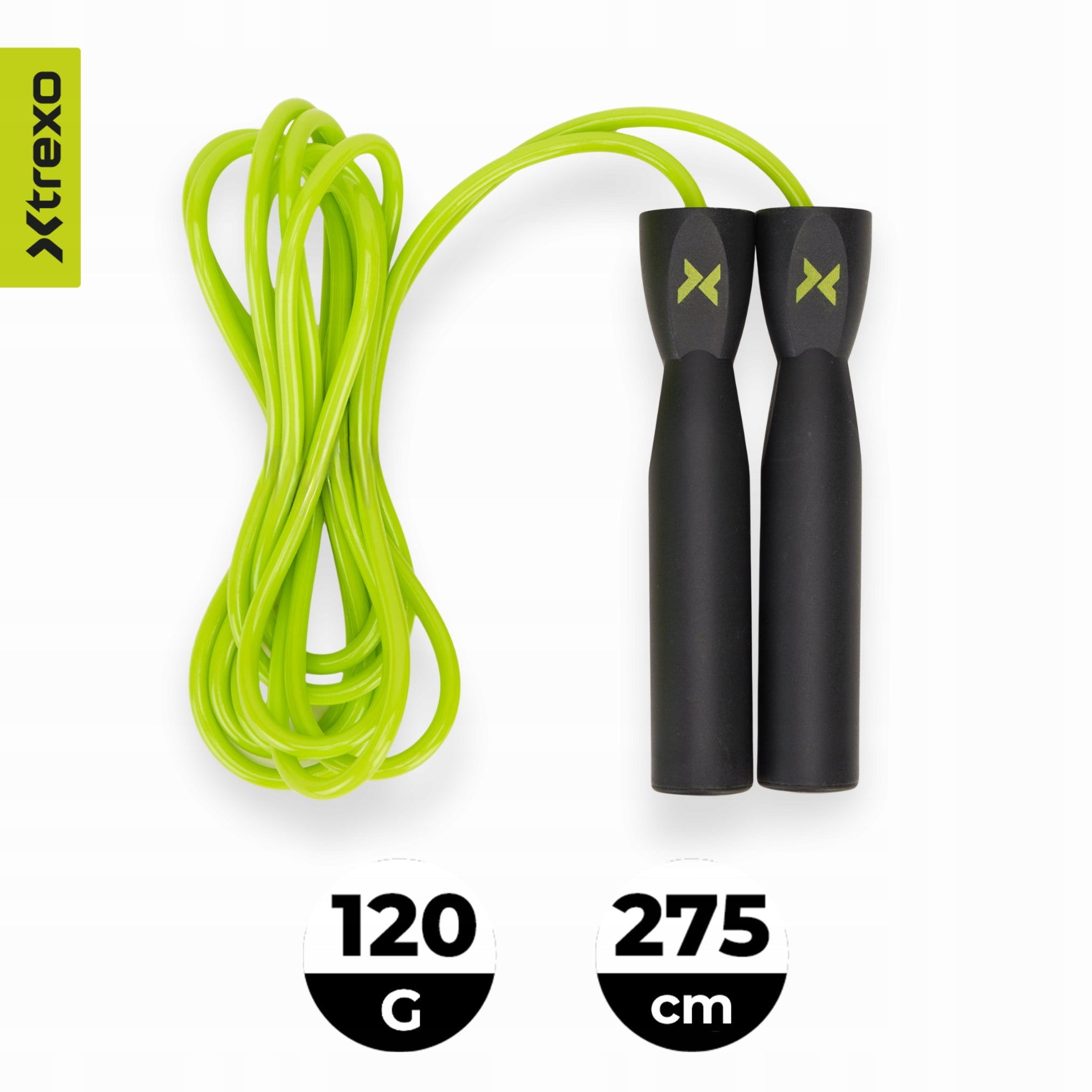 Jump rope XTREXO boxing Basic lime HIGH QUALITY VERSATILE Brand Xtrexo