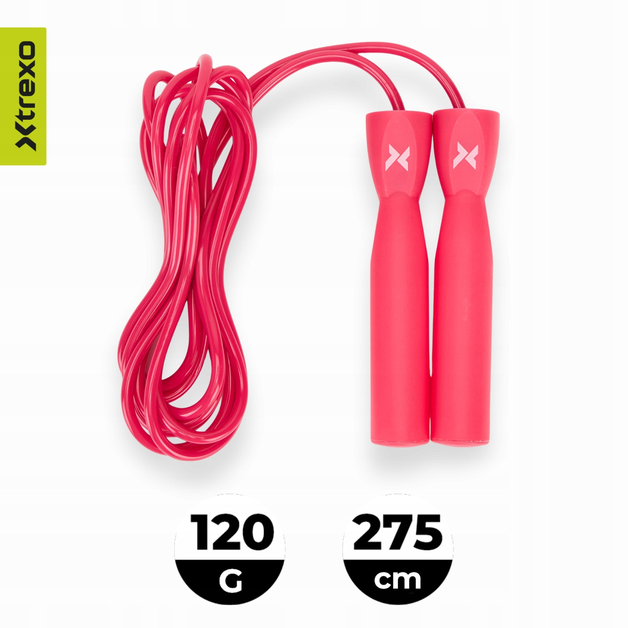 Jump rope XTREXO boxing Basic pink HIGH QUALITY SOLID VERSATILE Brand Xtrexo