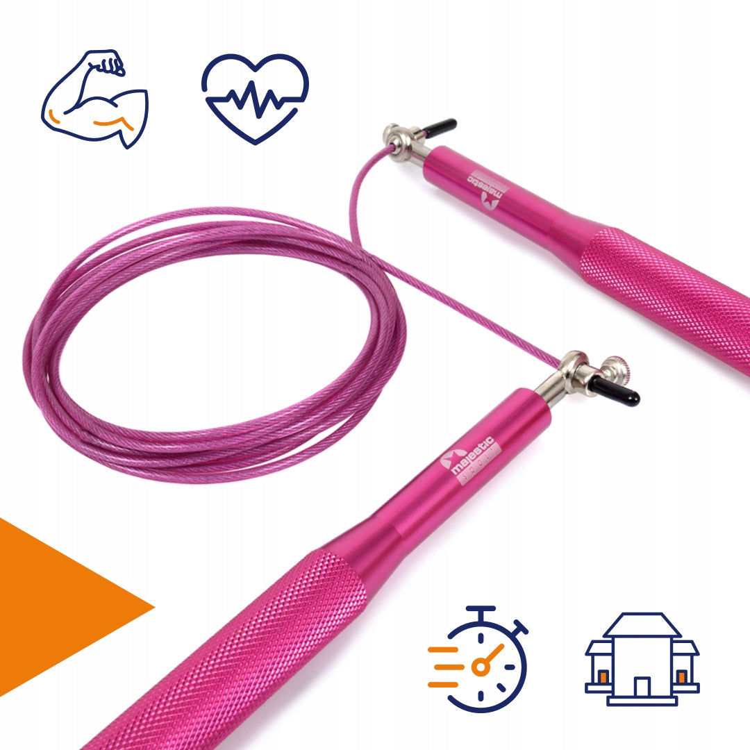 Jump rope adjustable boxer steel with crossfit fitness bearings 300 cm Rope length 300 cm
