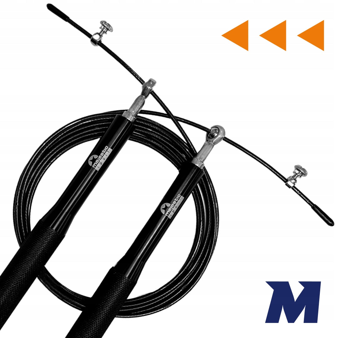 Jump rope adjustable boxer steel with crossfit fitness bearings 300 cm Rope length 300 cm