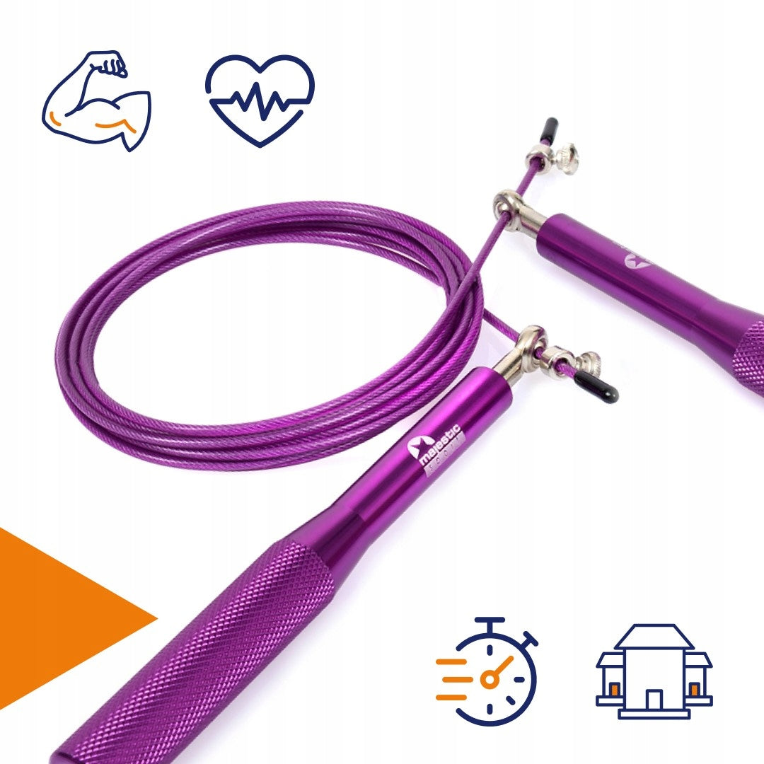 Jump rope adjustable boxing professional steel with bearings 300 cm Rope length 300 cm