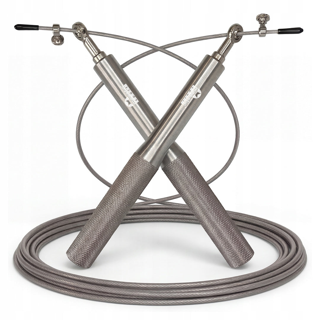 Jump rope adjustable boxing professional steel with bearings 300 cm