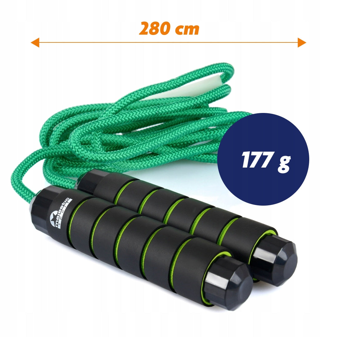Jump rope fitness training non-slip Majestic Sport 280 cm Kind rope