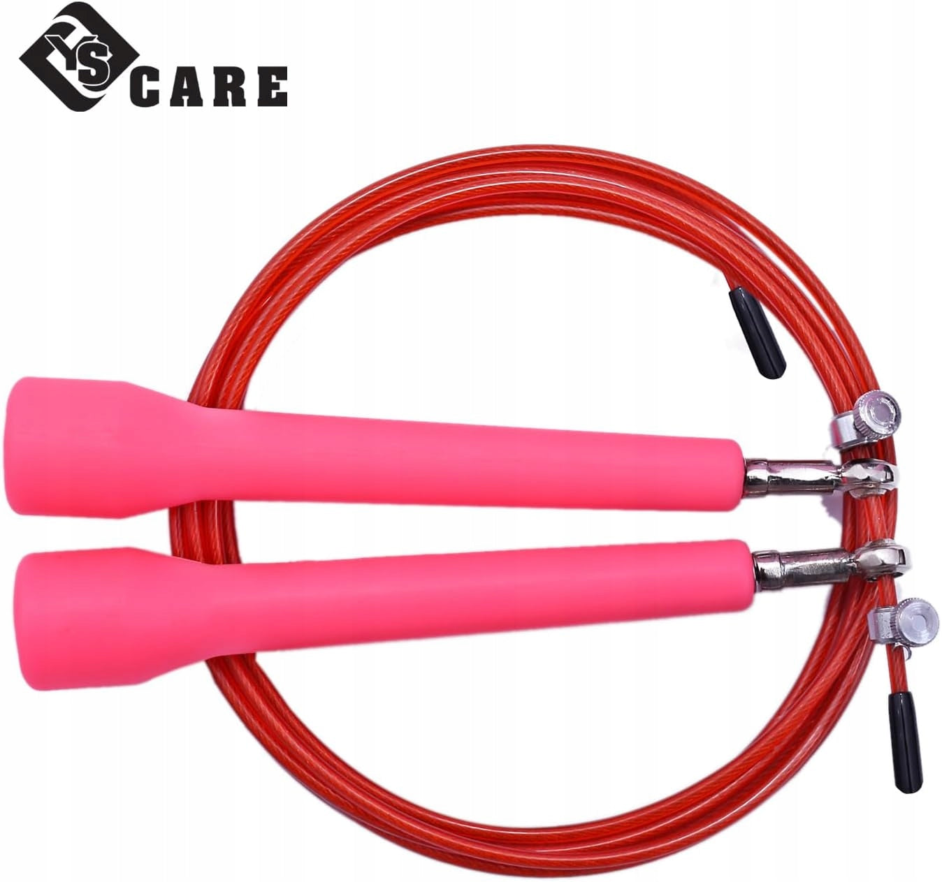 Jump rope speed adjustable bearings 360° fitness pink