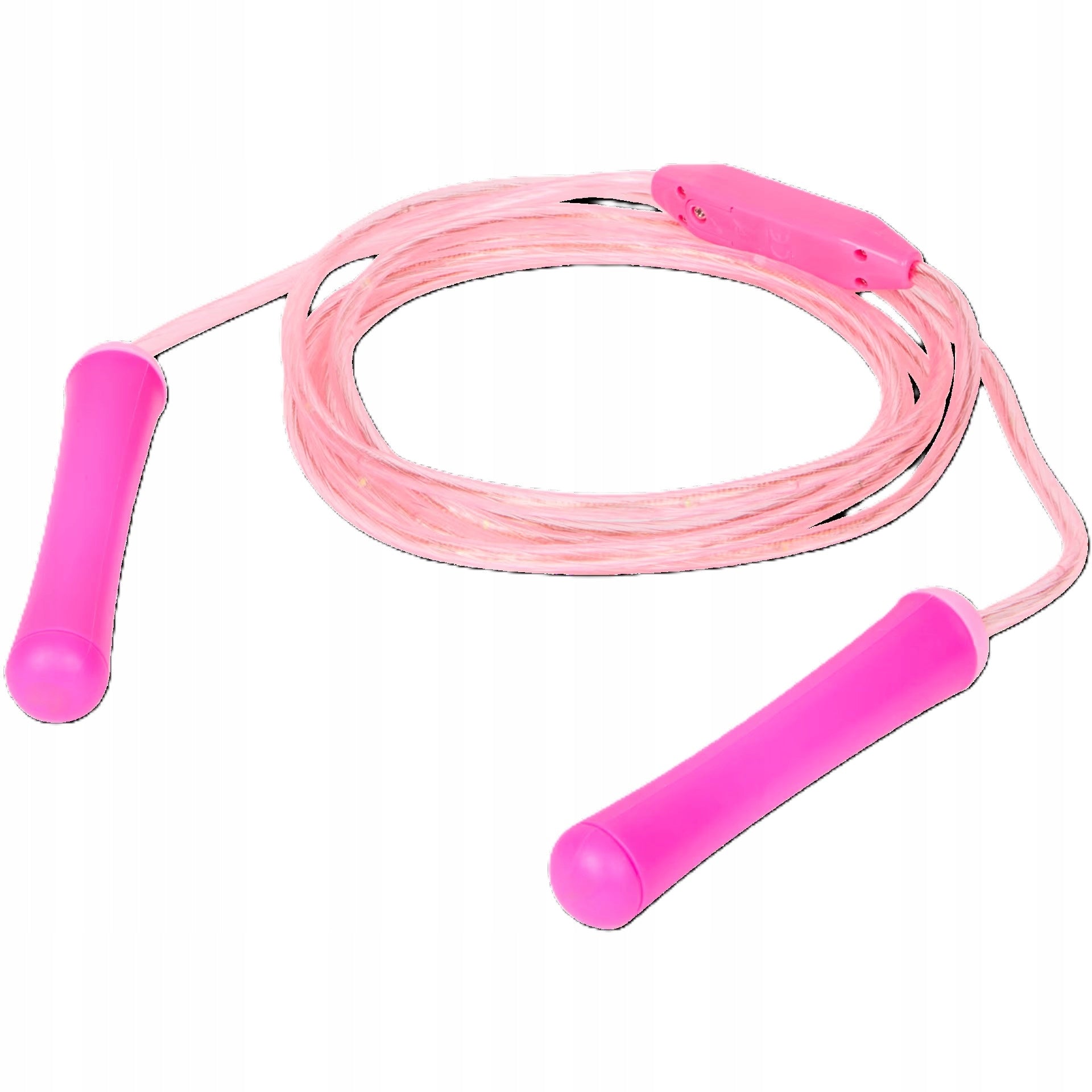 Jump rope with LED light 283 cm- Pink with batteries