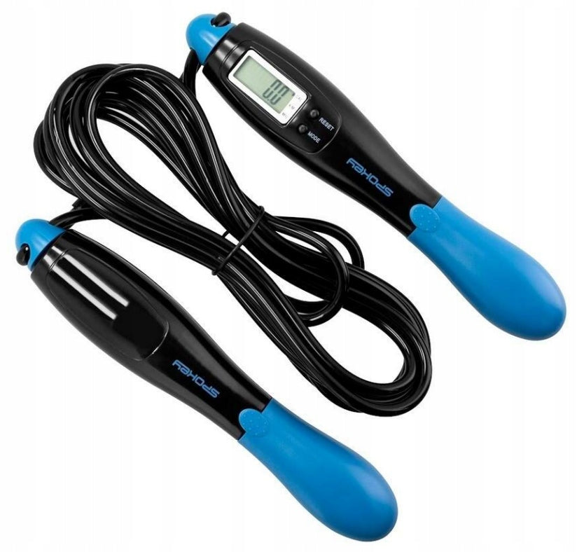 Jump rope with adjustable rope black