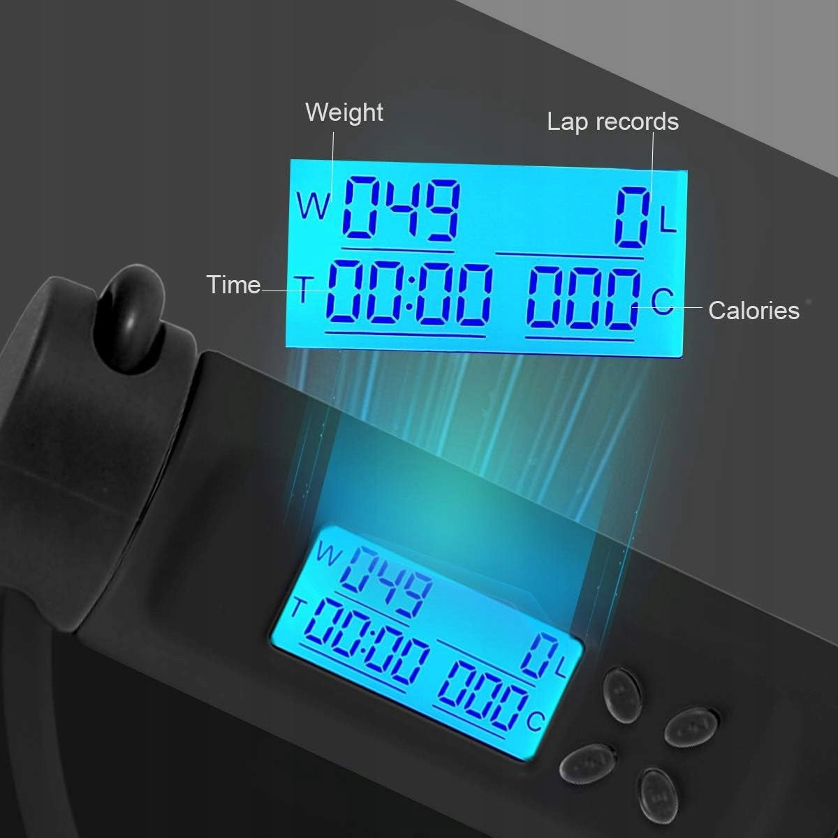 Jump rope with calorie counter FITNES jump counter Manufacturer code SKAKANKA REGOLOWANA CROSSFIT