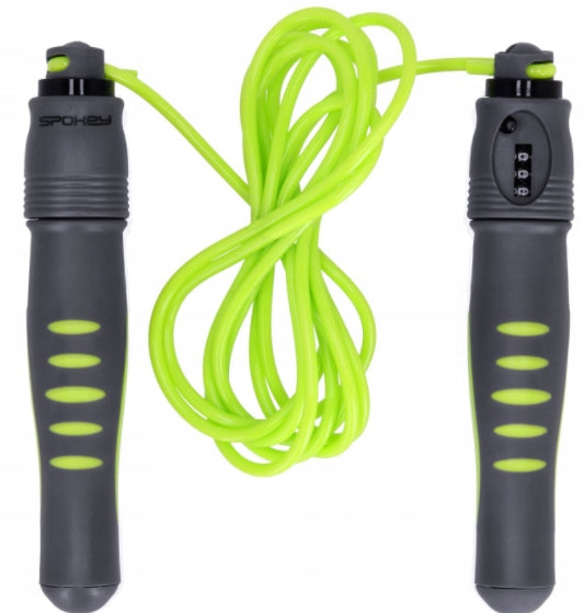 Jump rope with counter Spokey Score grey-green