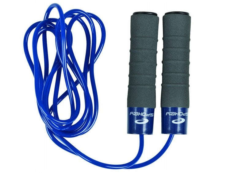 Jump rope with load 2x300g Spokey 286 cm blue