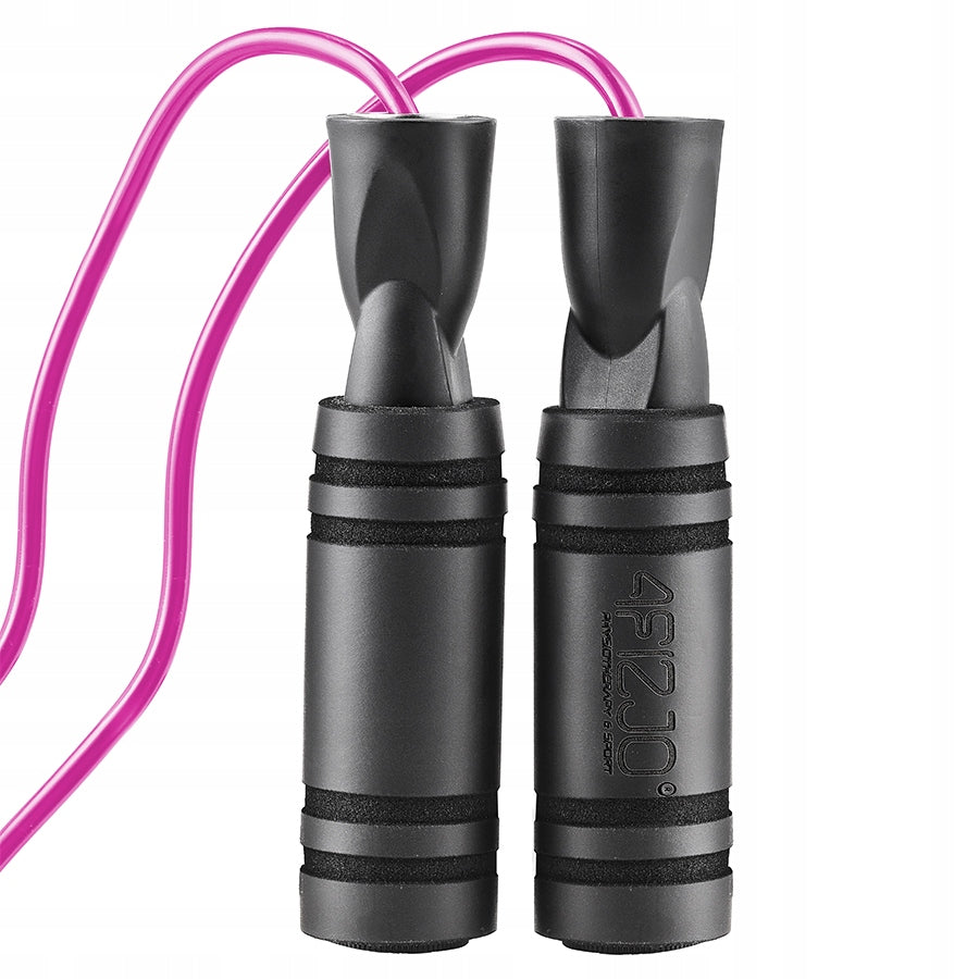 Jump rope with non-slip handles adjustable - pink Manufacturer code Skakanka bokserska BASIC 4FIZJO