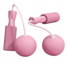 Jump rope without rope with balls | Fitness Cardio Pink (Rose)