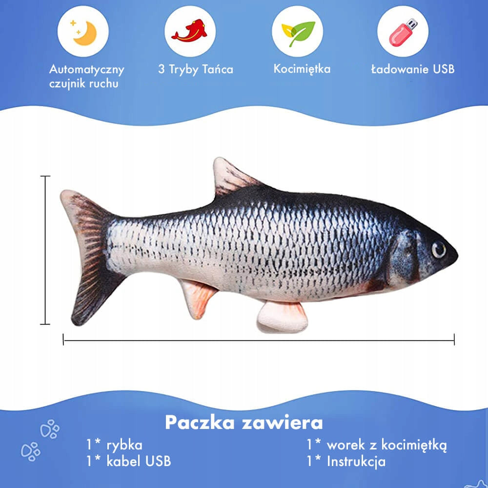 Jumping Fish Cat Toy Kleń Kelwin Manufacturer code PT14484-KLE