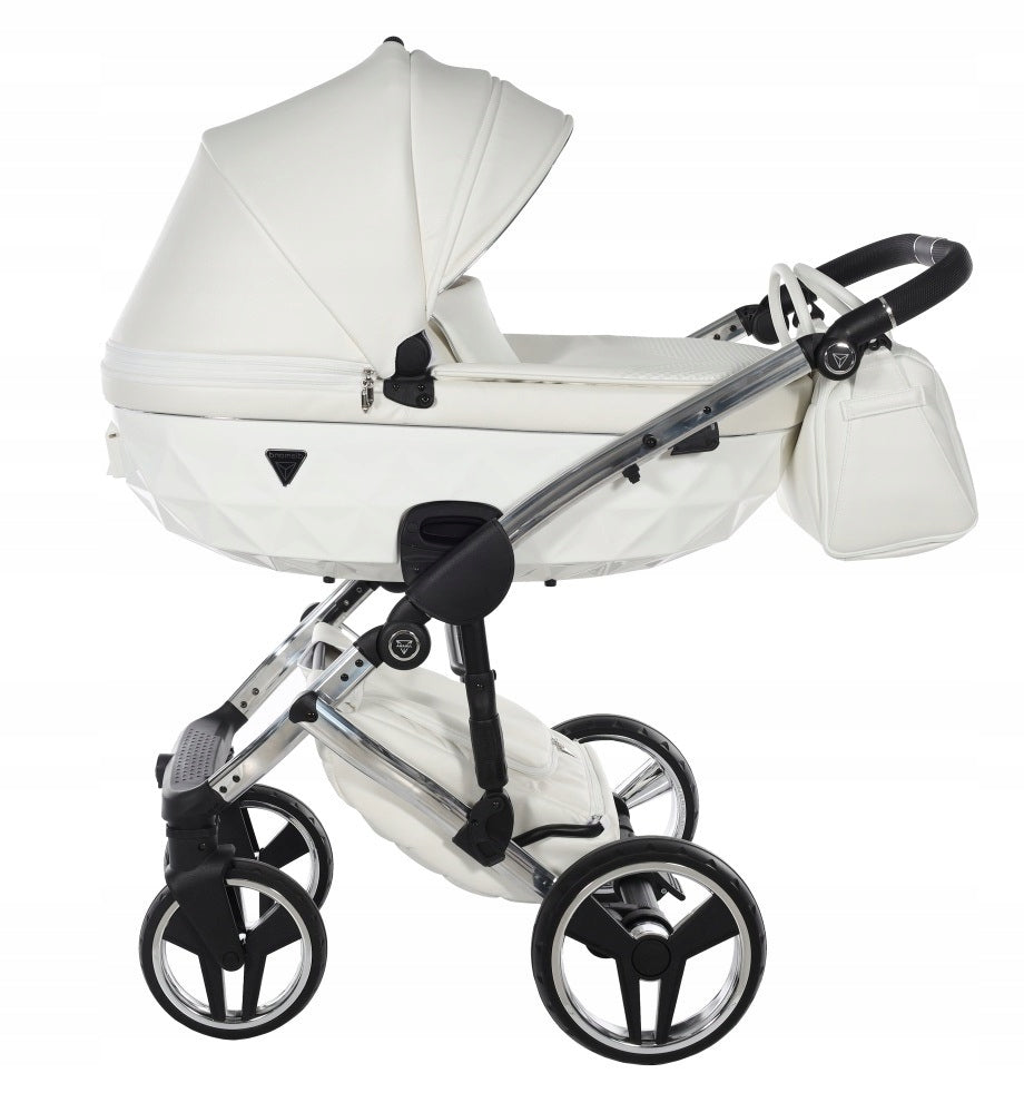 Junama Fluo Individual V3 Baby Stroller 2in1 | 15 White Silver