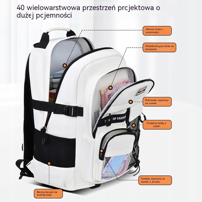 Junior High School Students, Burden-Reducing Spine-Protection School Bags Manufacturer code lhfef123