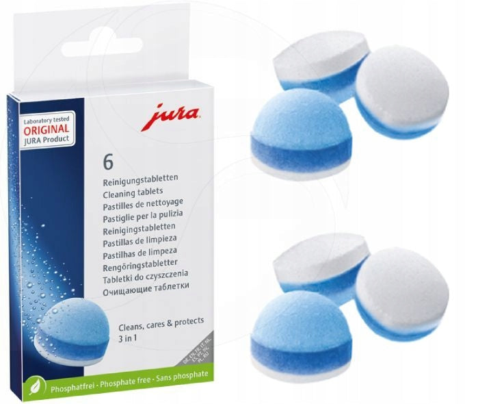 Jura 24225 - tablets 6 pcs 3-phase cleaning tablets Jura 6pcs Manufacturer code 62715