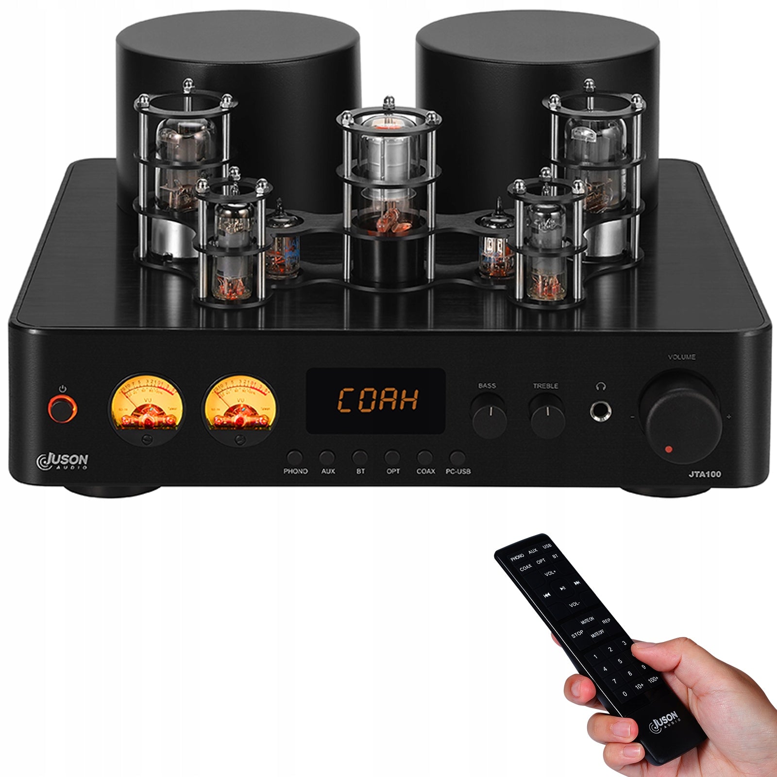 Juson Audio JTA100 200W Class AB Hybrid Tube Amp BT Phono Headphone Hi-Fi
