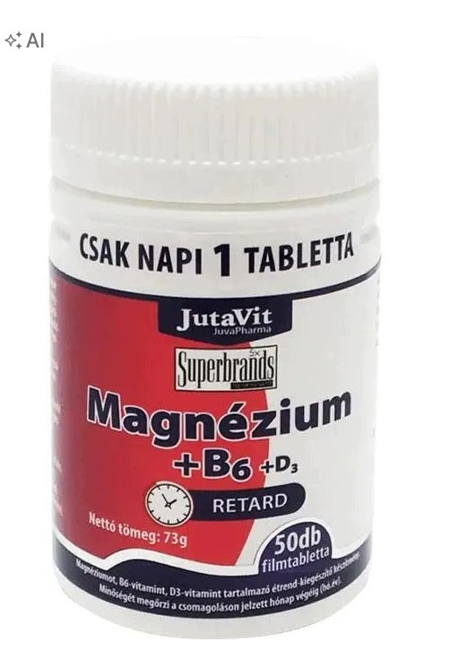 Jutavit Magnesium Citrate 250Mg +B6+D3 Xtended Release 50 Tabs