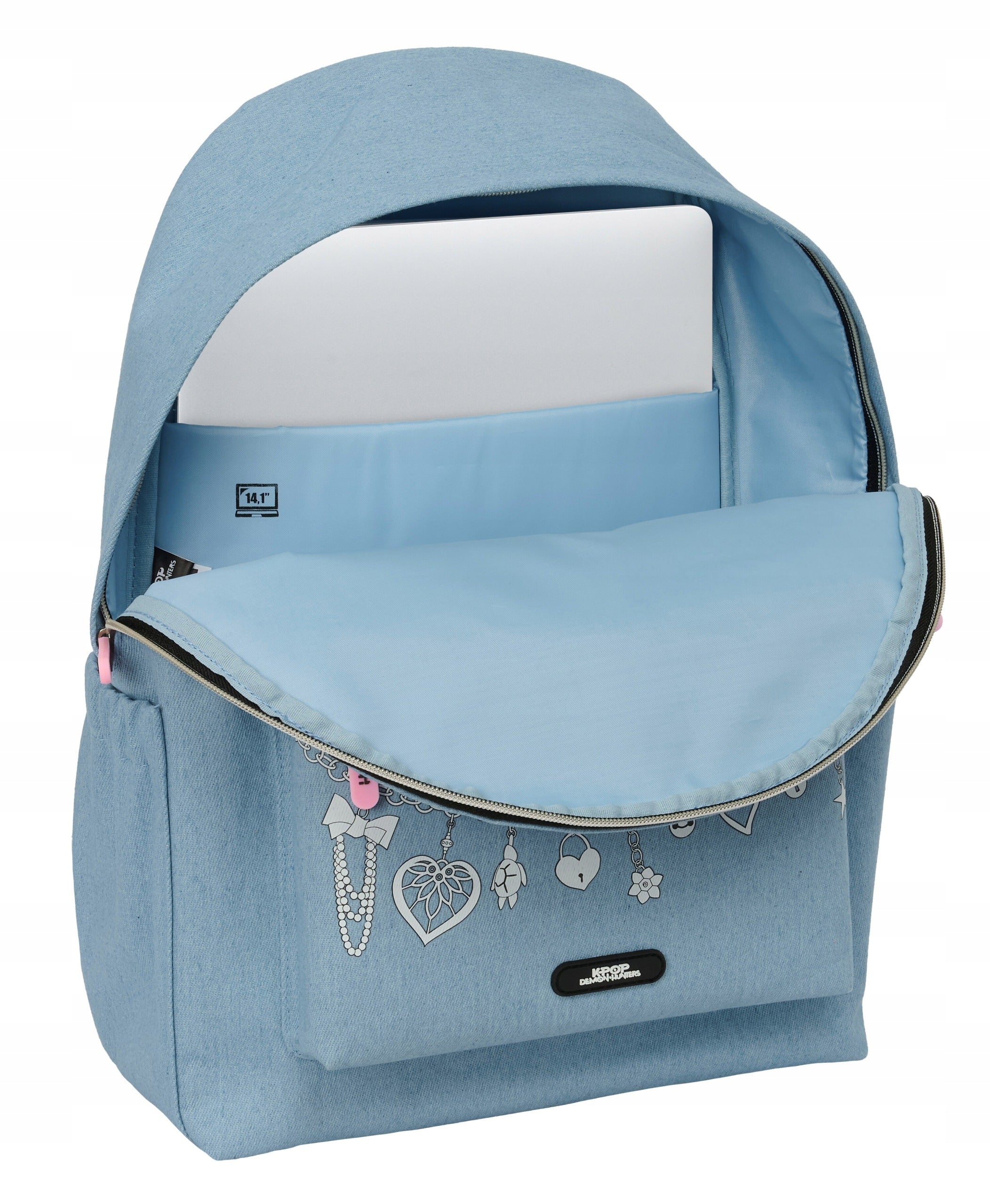 K-POP Demon Hunters Denim Backpack Brand Safta