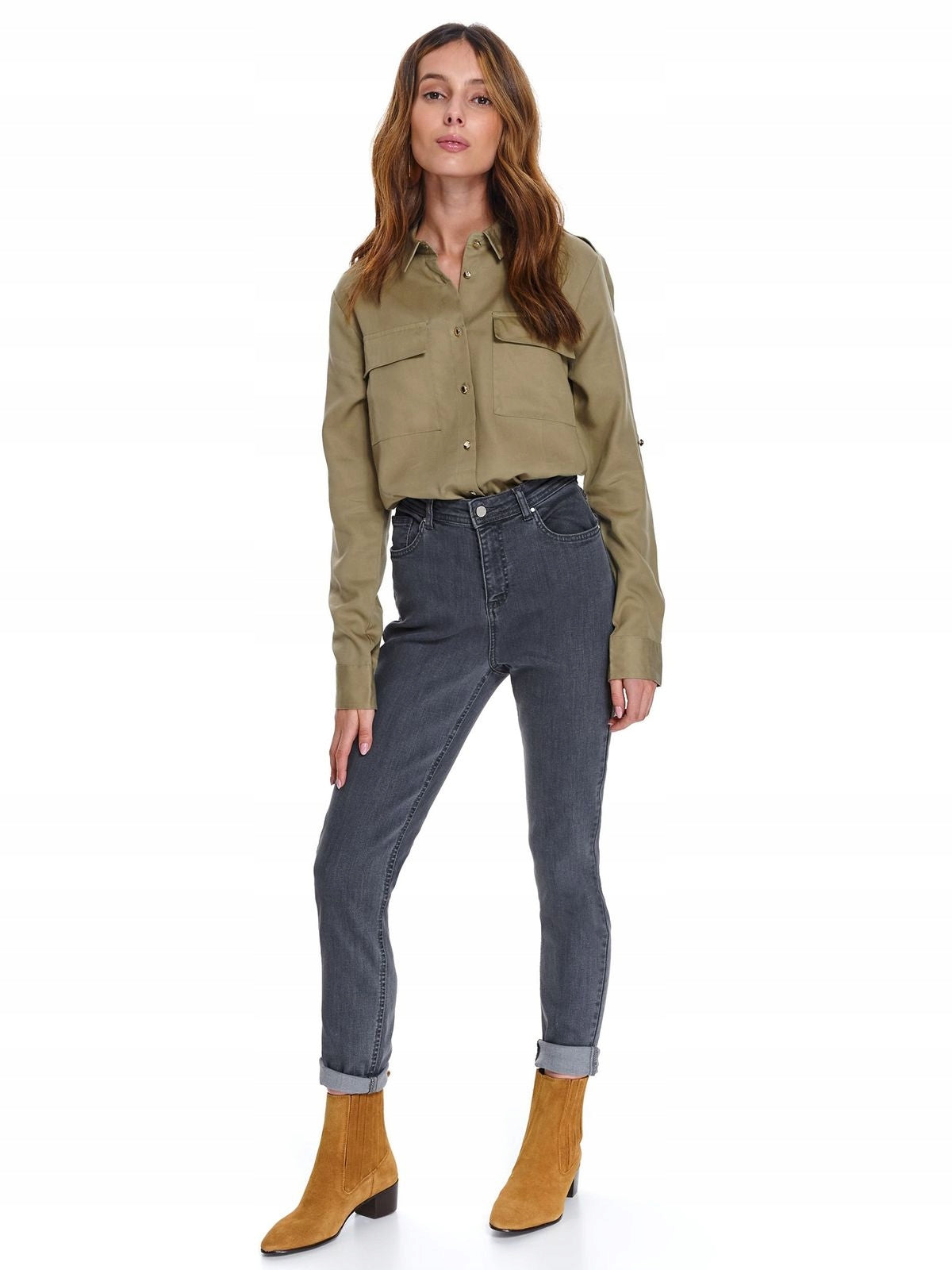 Džinsai moterims Top Secret SSP3462SZ34, pilki